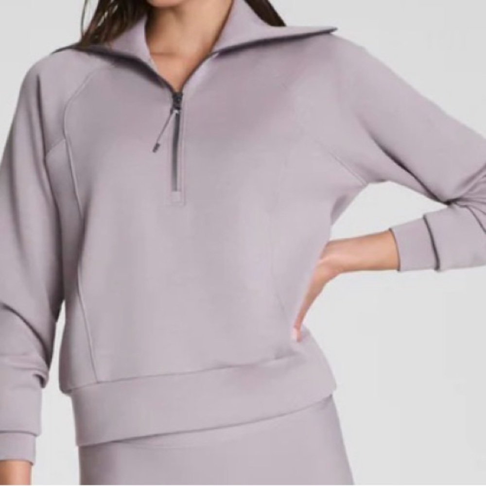 SPANX Air Essentials Half Zip Sweatshirt - Picture 3 of 7